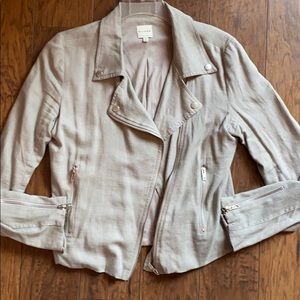 Gray Moto Jacket